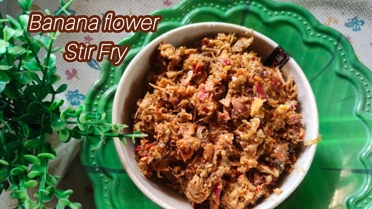 Easy & Nutritious Recipe | Banana Flower Stir Fry #kavicooking