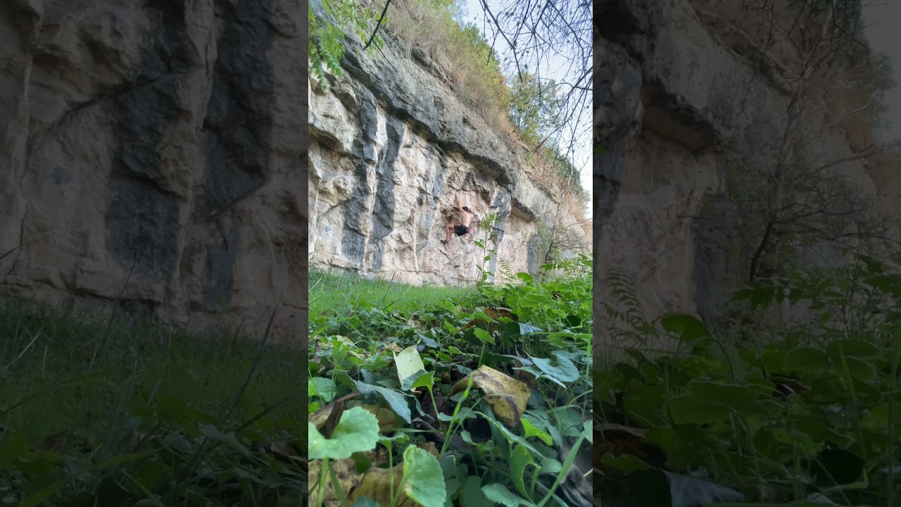 Arrampicata in traverso🧗🏼&zwj;♂️ #climbing #bouldering #rockclimbing #nature