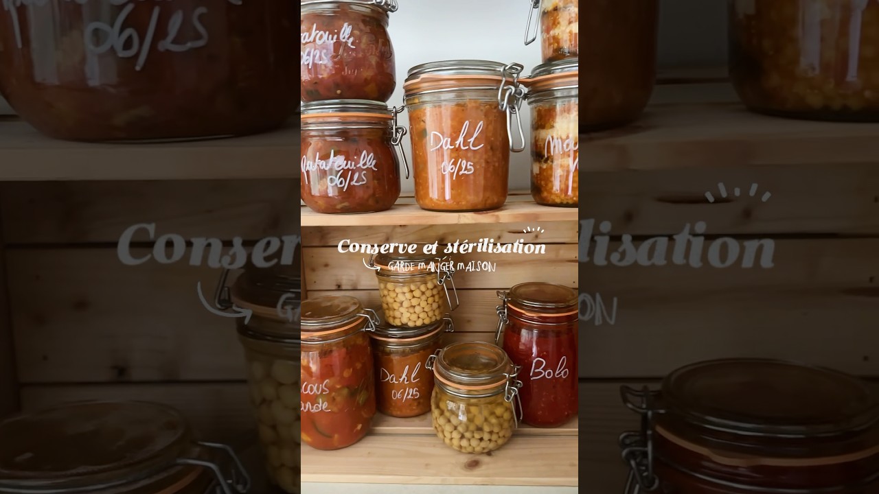 Technique de #conservation #conserves  #canning #gardemanger #conservationancestrale #cuisinemaison