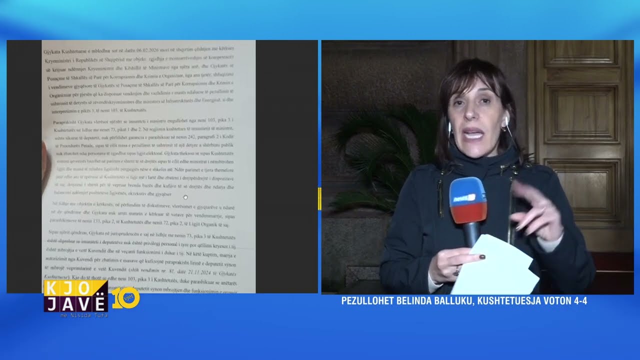 Klodiana Lala: Si e arsyetoi Gjykata Kushtetuese vendimin per pezullimin e Belinda Ballukut?