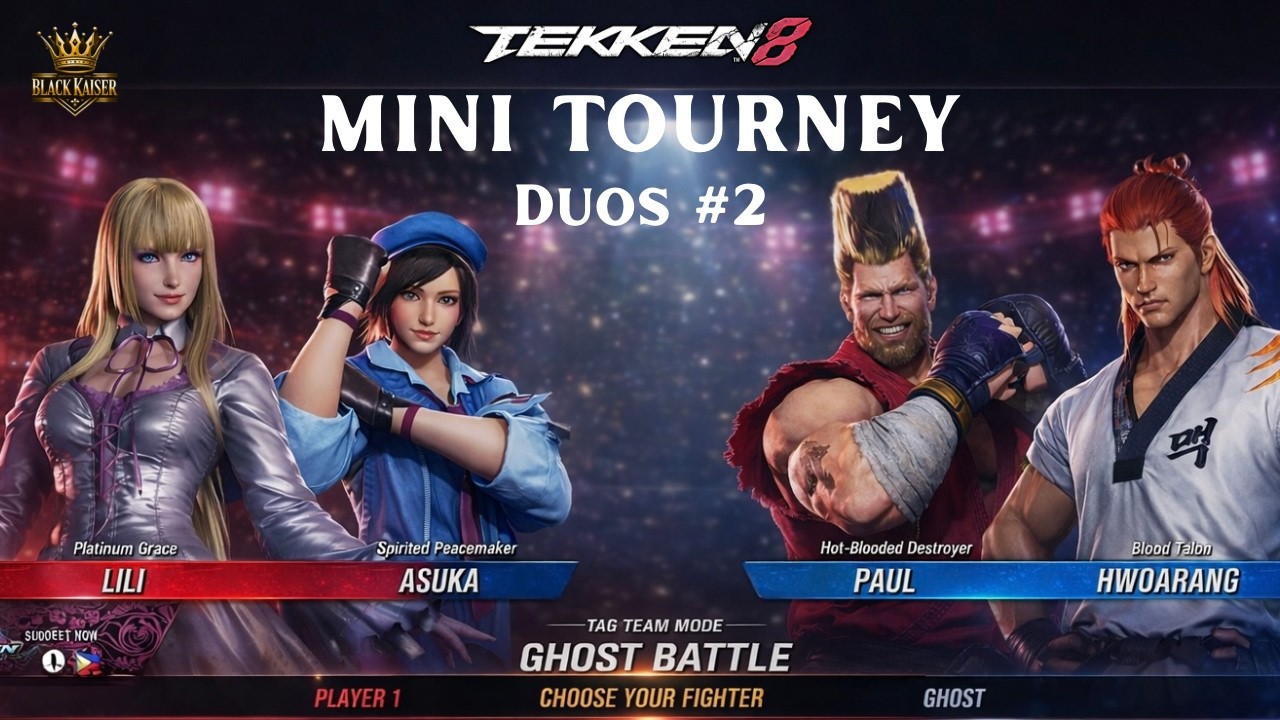 MINI DUOS #2 | Team Tourney | Free To Enter !Join |【Tekken 8】