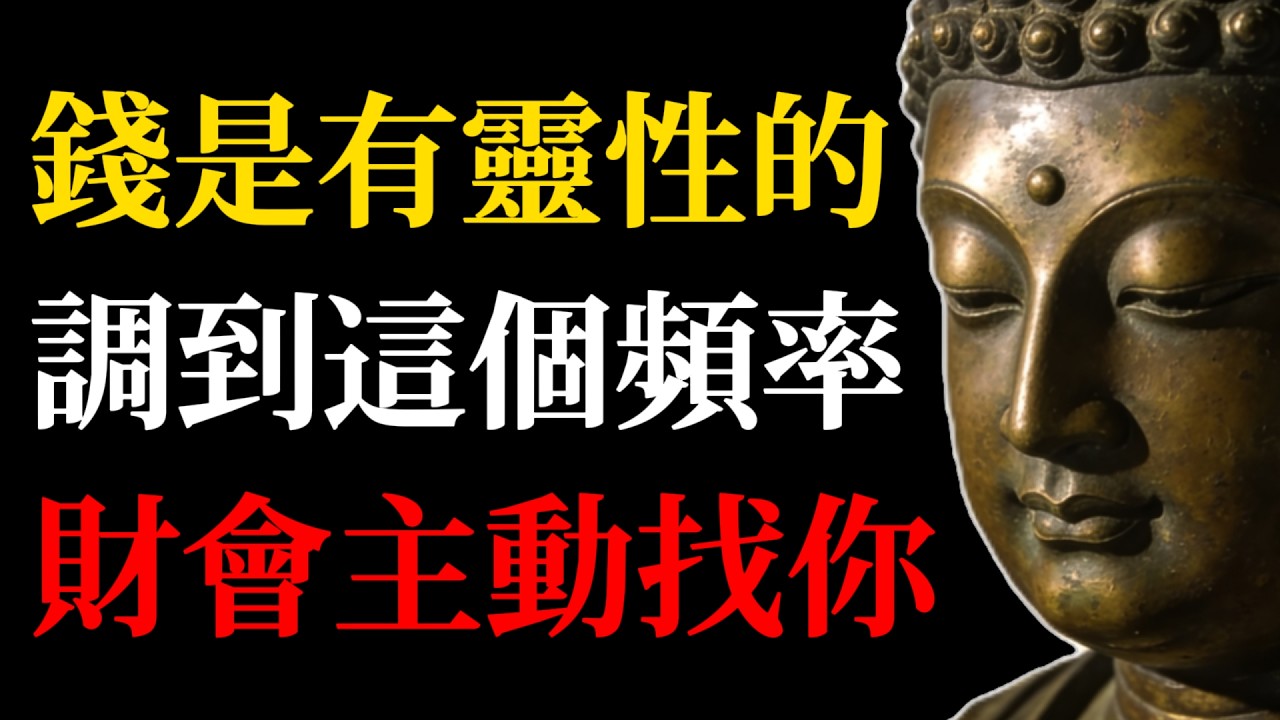 錢是有因果業力的，只要你調到這個頻率，財會主動找你！這個被隱藏的秘密，竟然在佛經裏早就說了！#佛學智慧#財富頻率#吸引力法則#金錢頻率#豐盛法則#佛學故事#布施#因果#福報#宇宙法則#靈性成長#正能量
