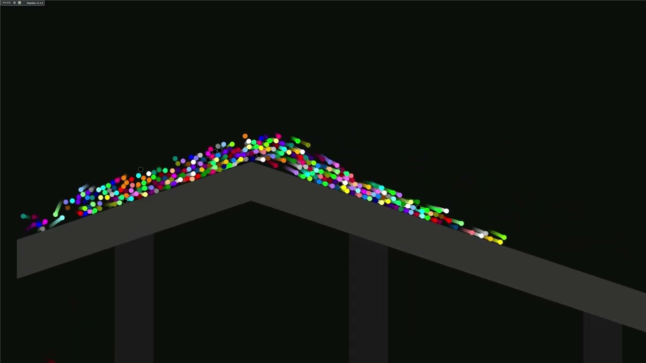 Escape the Collapsing Course - Survival Team Marble Race In Algodoo