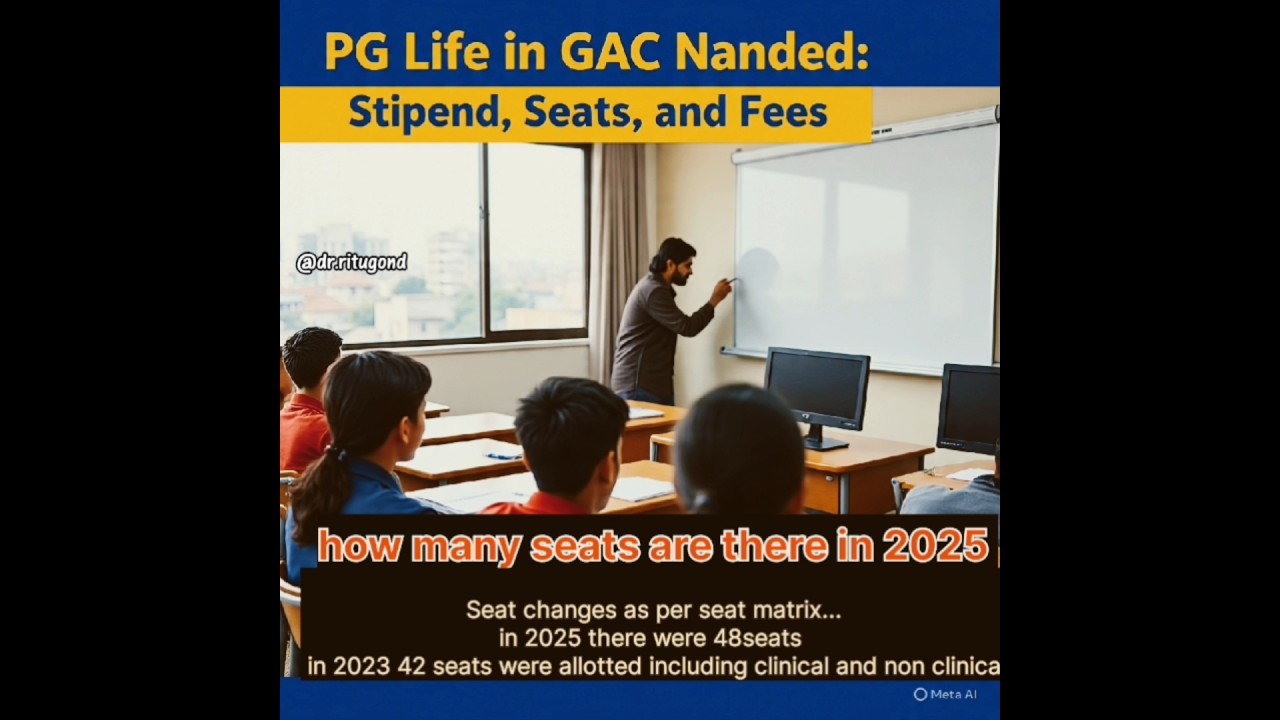 PG life in GAC Nanded in 2025-2026 with Fees , stipend, seats , hostel facility# AIAPGET2025#Nanded#