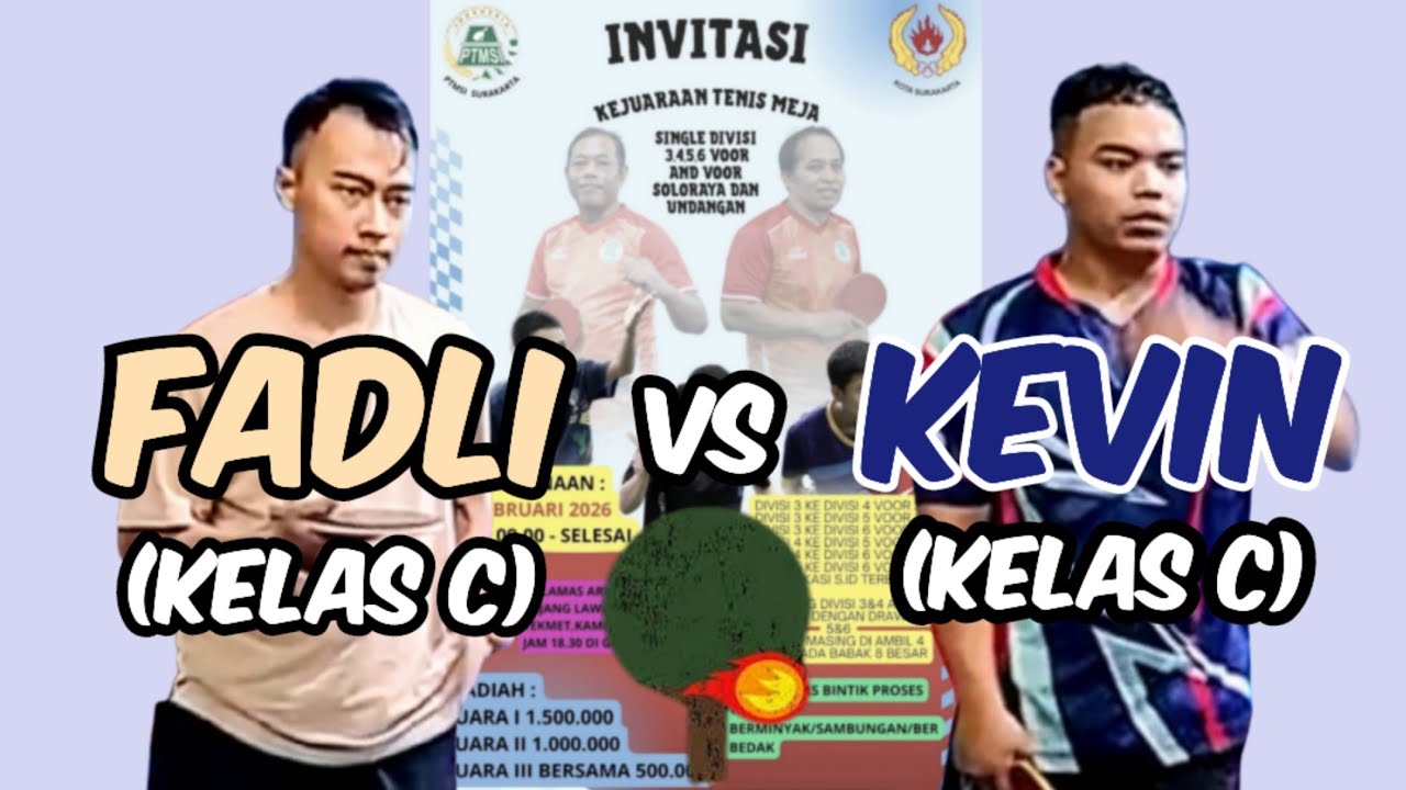 FADLI (RF) vs KEVIN (Istana Teknindo) 🏓🏓 Babak Lanjutan Invitasi Tenis Meja Bolamas