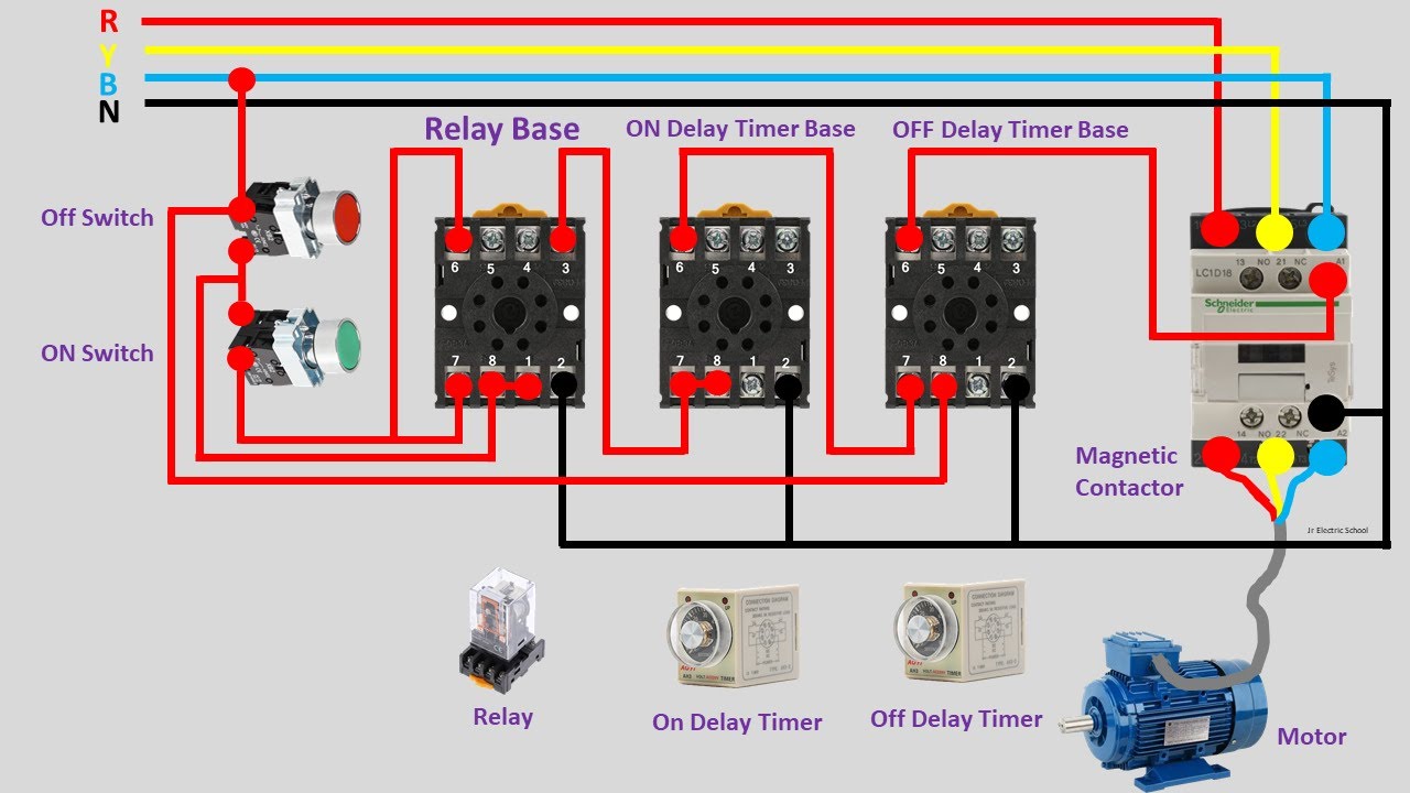 ON Delay OFF Delay Timer Connection