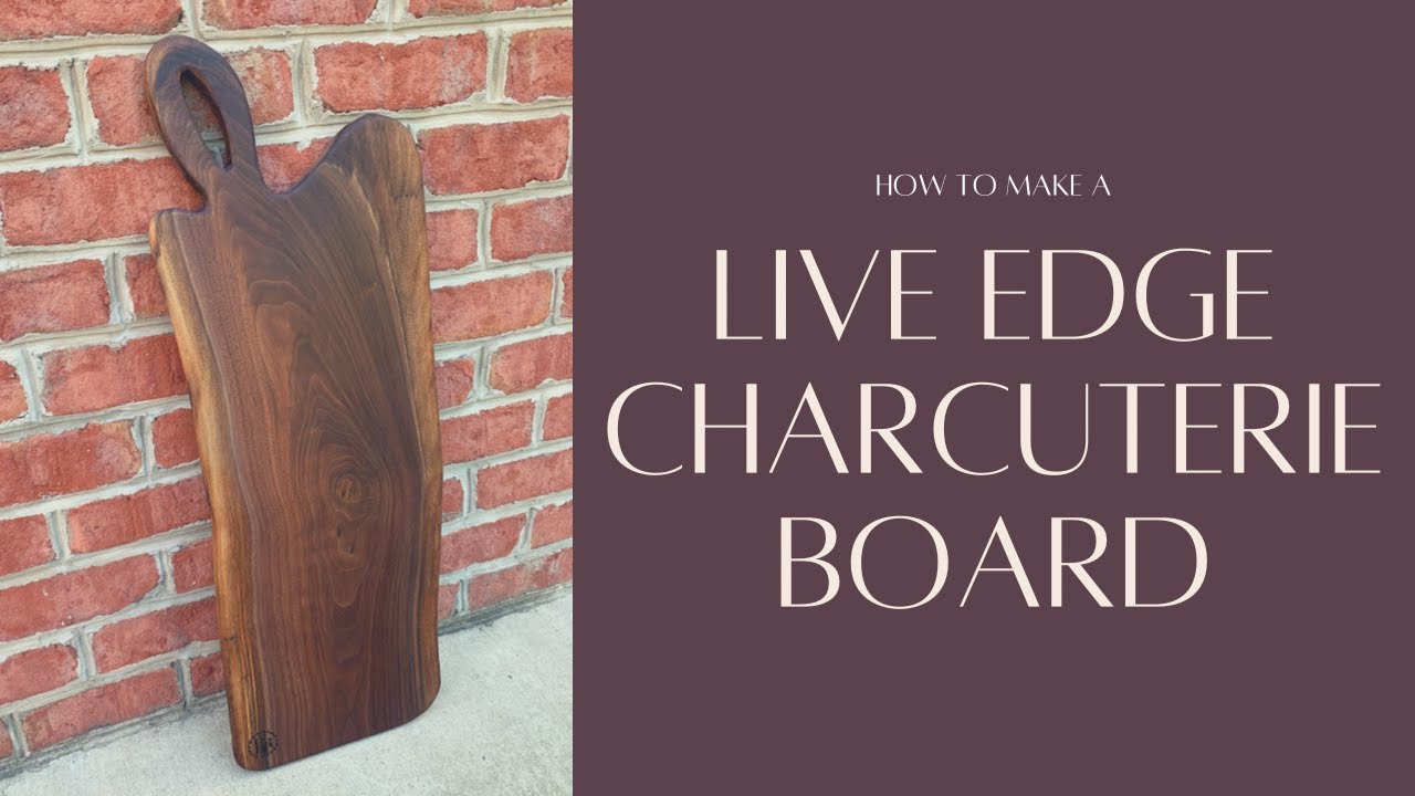 Разделочная доска LIVE EDGE из ореха | Как работать с деревом