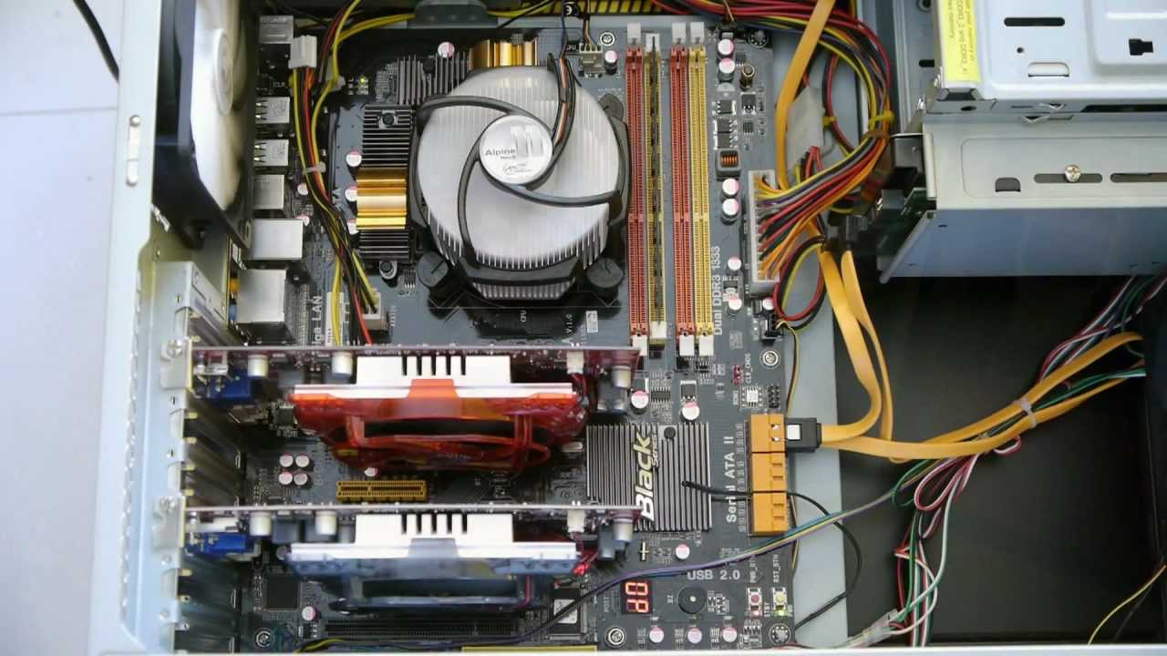 Artic Cooling Case with Core i3 and 2 x HD5670
