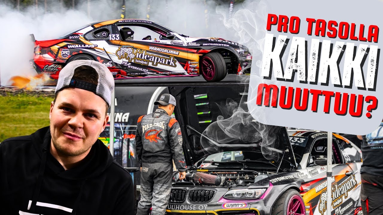 PALJASTUKSIA JA DRIFT SM PRO LUOKKA KULJETTAJAN SILMIN