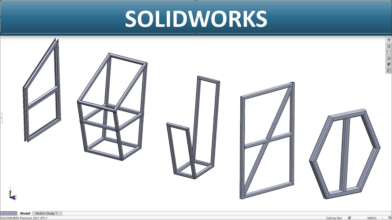 SOLIDWORKS - Structure System Command with Different Examples