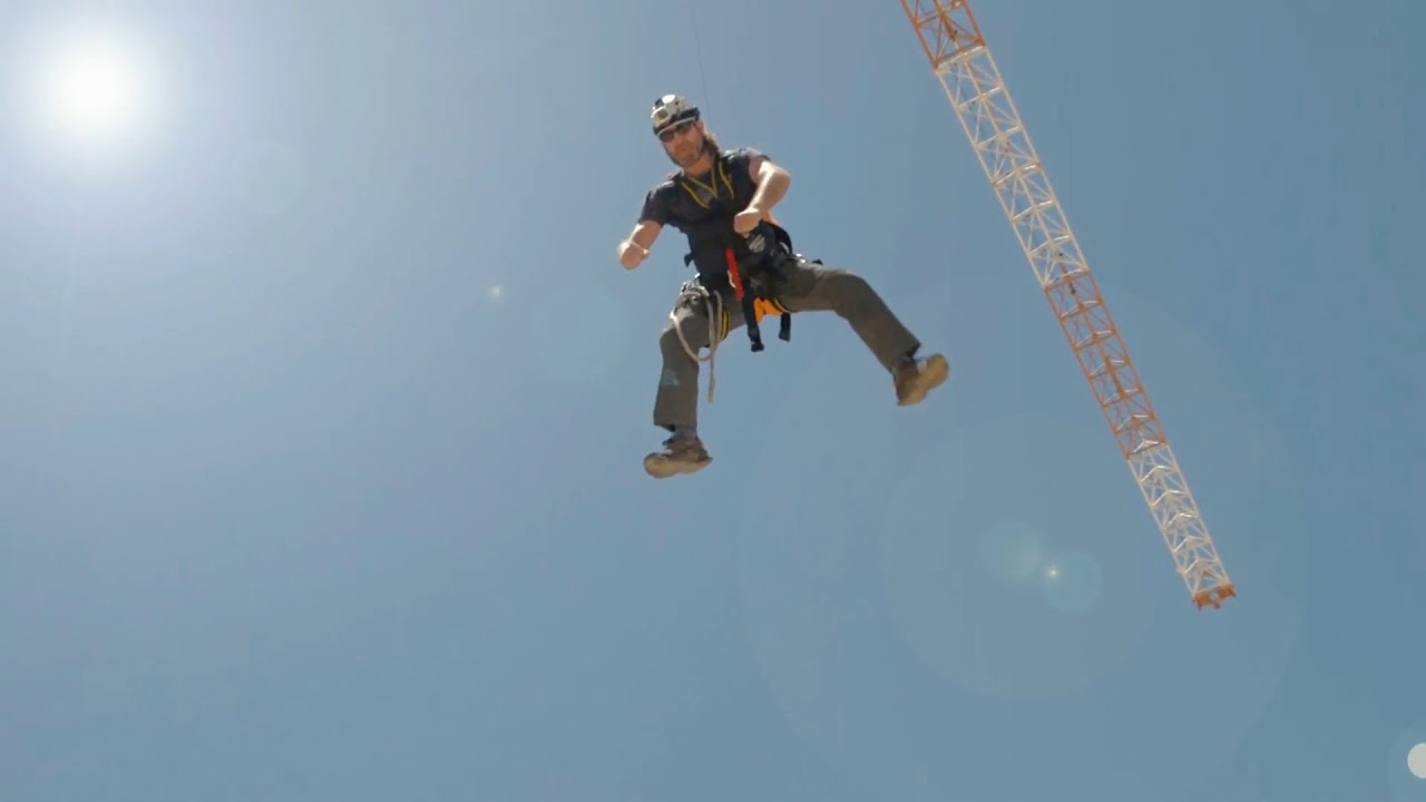 THE WORLD'S SAFEST EMERGENCY EVACUATION SOLUTION FROM HIGH RISE CRANE