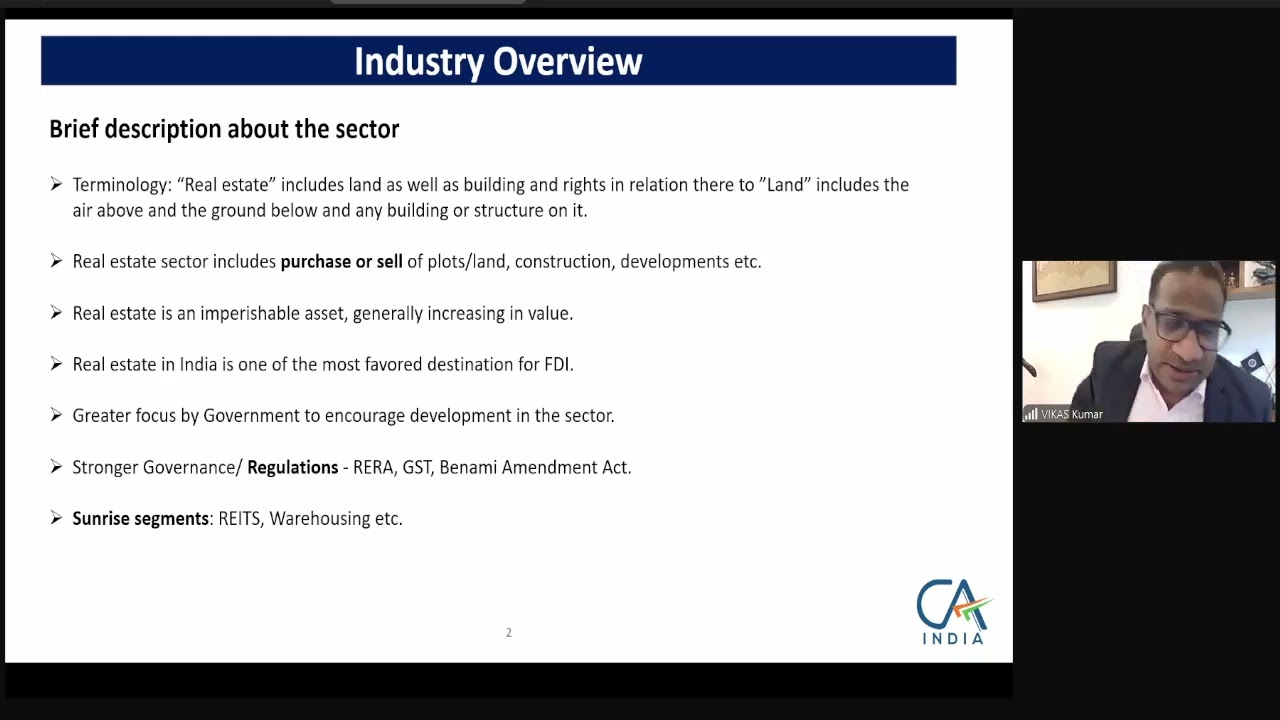 Webinar on “Key Considerations in Audit of Real Estate Sector” - 03122024