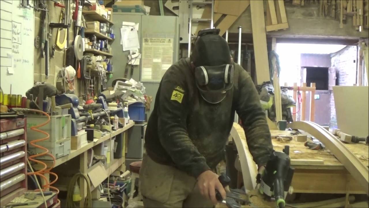 Moulding a curved handrail. No CNC