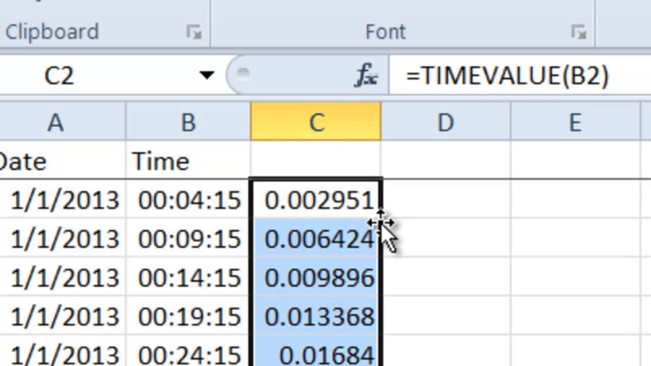 Class Tutorial 05 - Time and Date in Excel