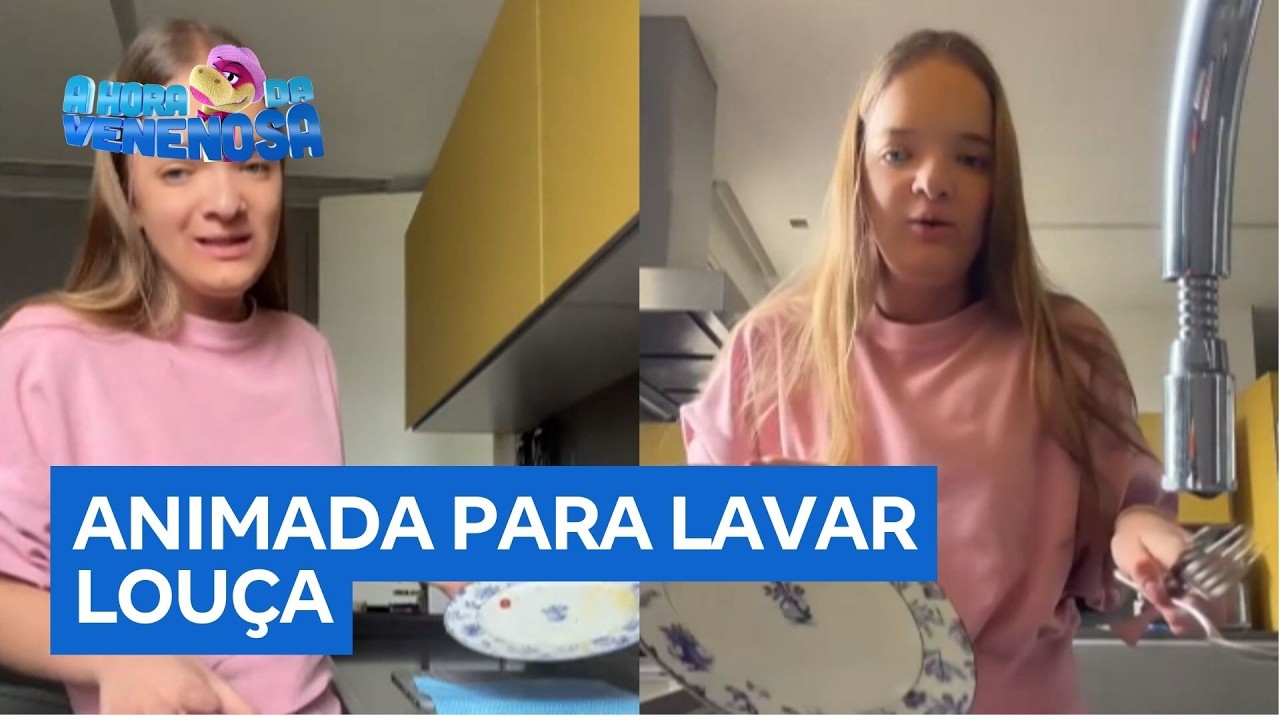 Rafa Justus diz que fica animada ao lavar a louça: ‘Faz parte do processo’