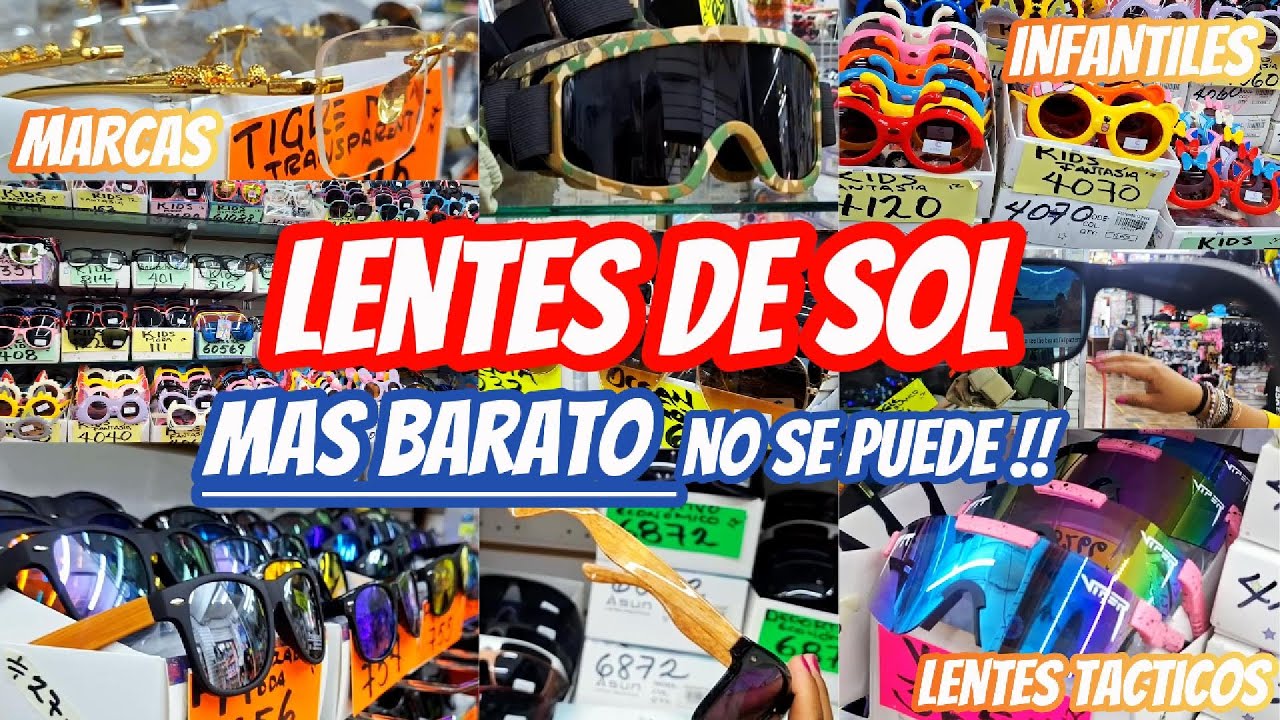 🌞 LENTES de Sol BARATISIMOS DESDE $8, $9 y 10 PESOS! 😎🛍 | TACTICOS I INFANTILES I DE MODA & MAS.