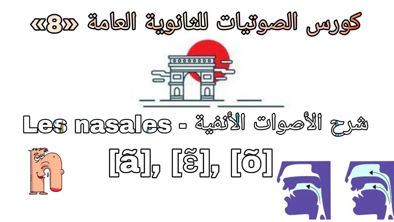 شرح الأصوات الأنفية الفرنسية - للثانوية العامة 2024
