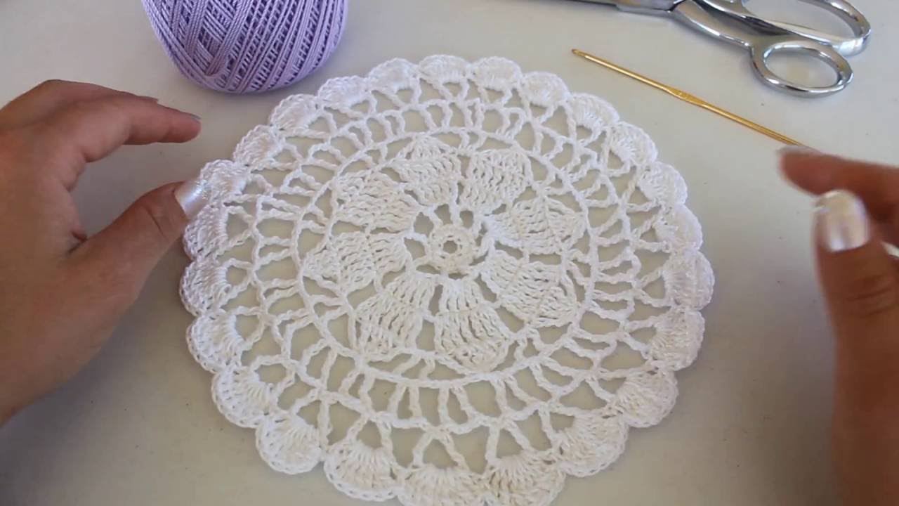 How To Crochet A Flower Doily | Crochet lace | Crochet flower
