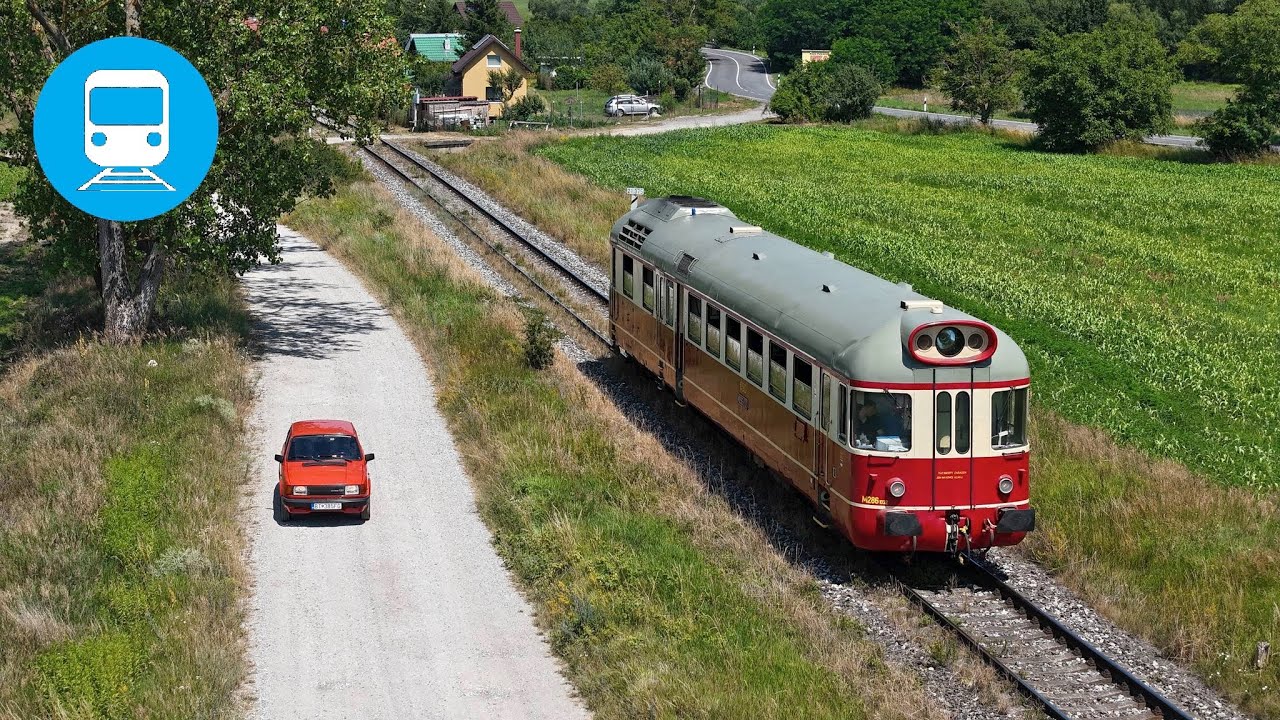 Z&aacute;hor&aacute;cky retro expres na železničnej trati Zohor - Plaveck&eacute; Podhradie (29.6.2024)