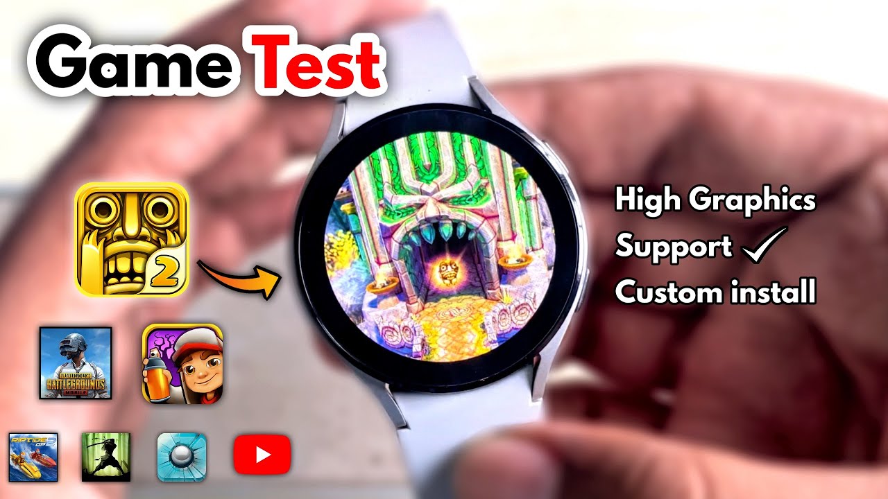 10 Games On Galaxy Watch 4 / 5! - High Graphics Test [100% worked]