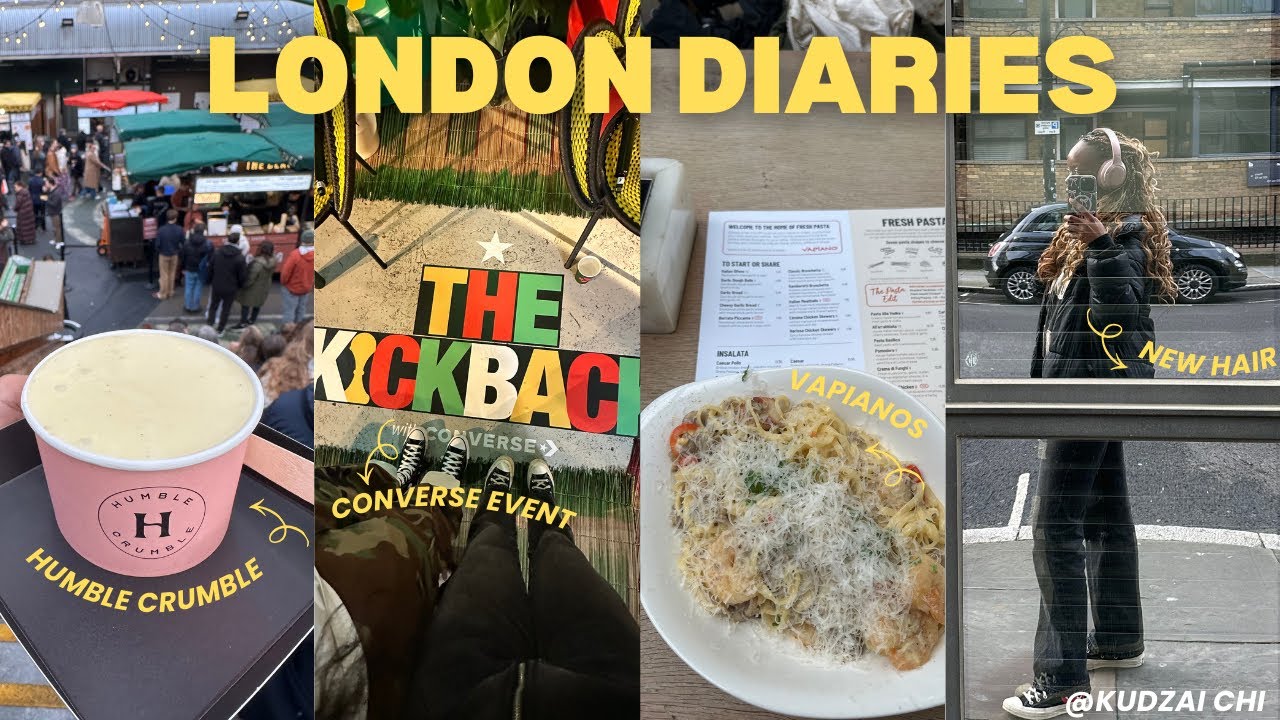 London diaries| shooting content with converse, trying Humble crumble& more 👟🍝🍧