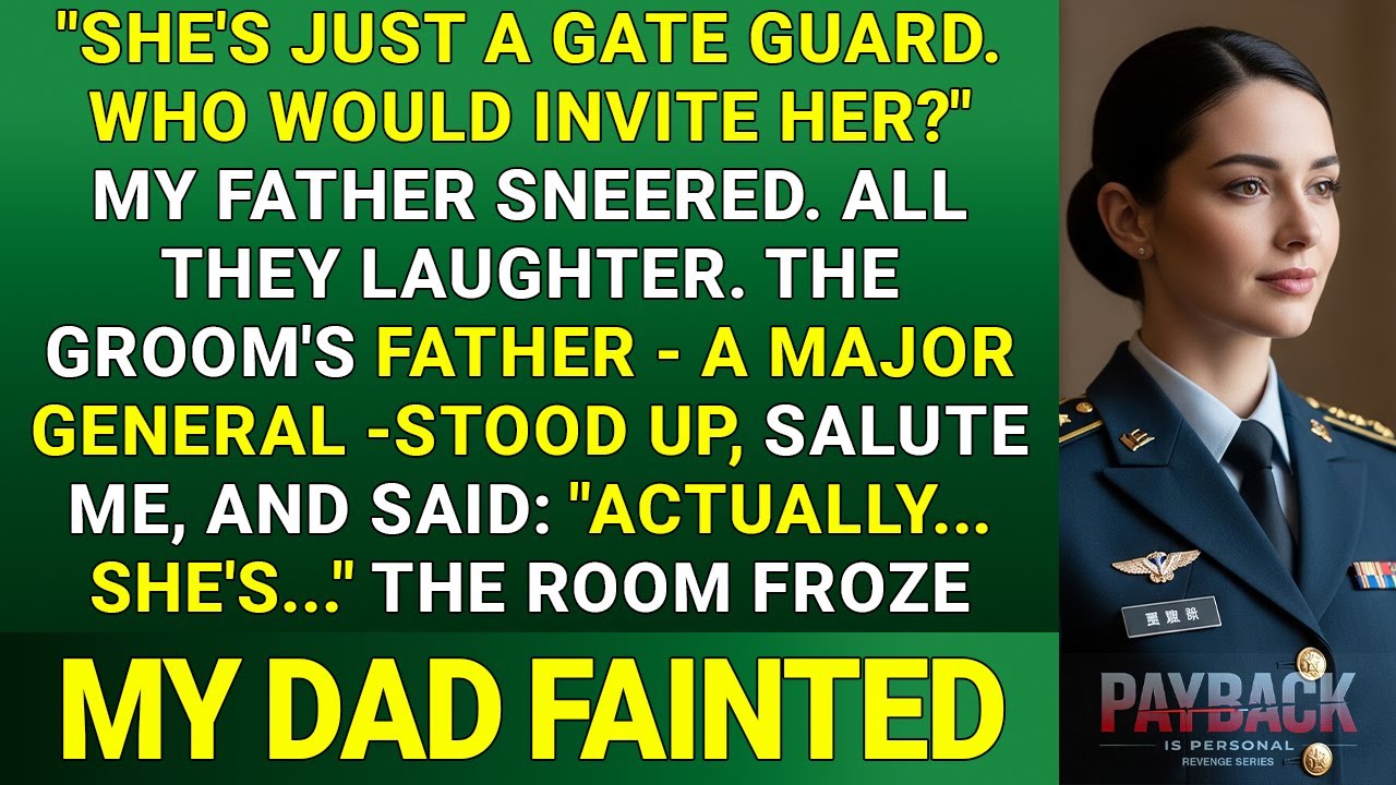 My Dad Mocked Me at My Wedding — Until the Groom’s Father, a Major General, Saluted Me...