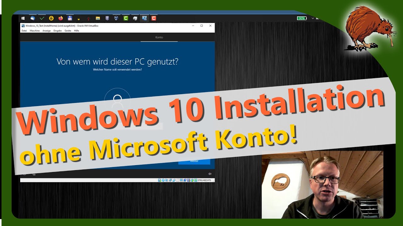 Windows 10 Installation ohne Microsoft Konto