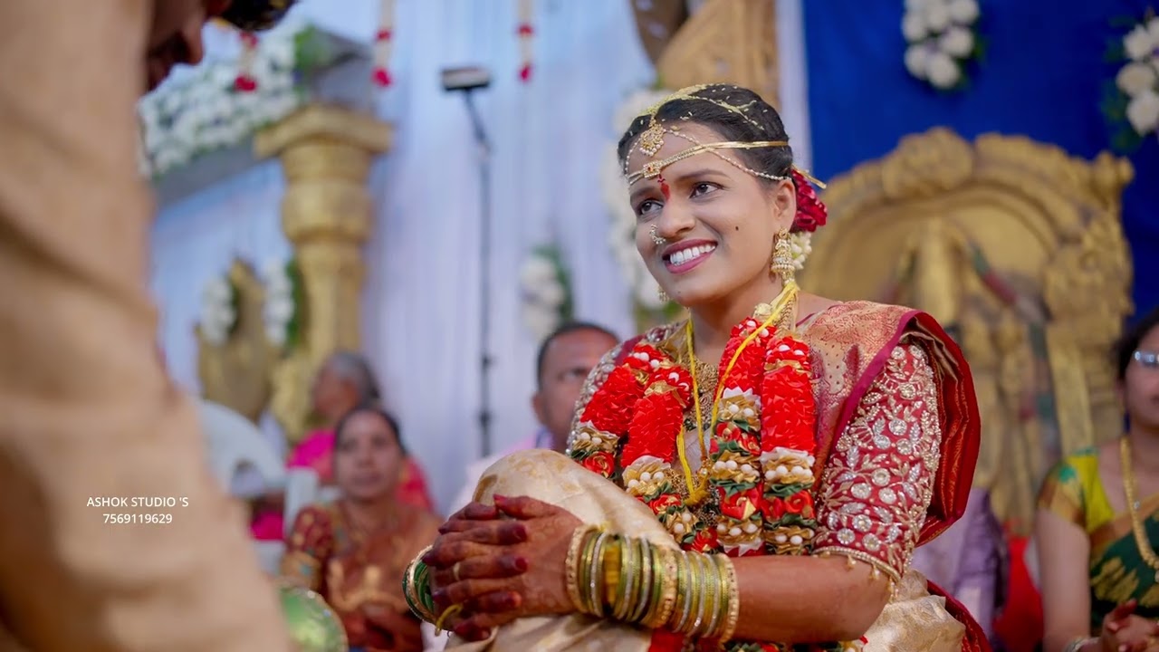 samrat surya + harika wedding highlights @ ashok studio's ## 7569119629