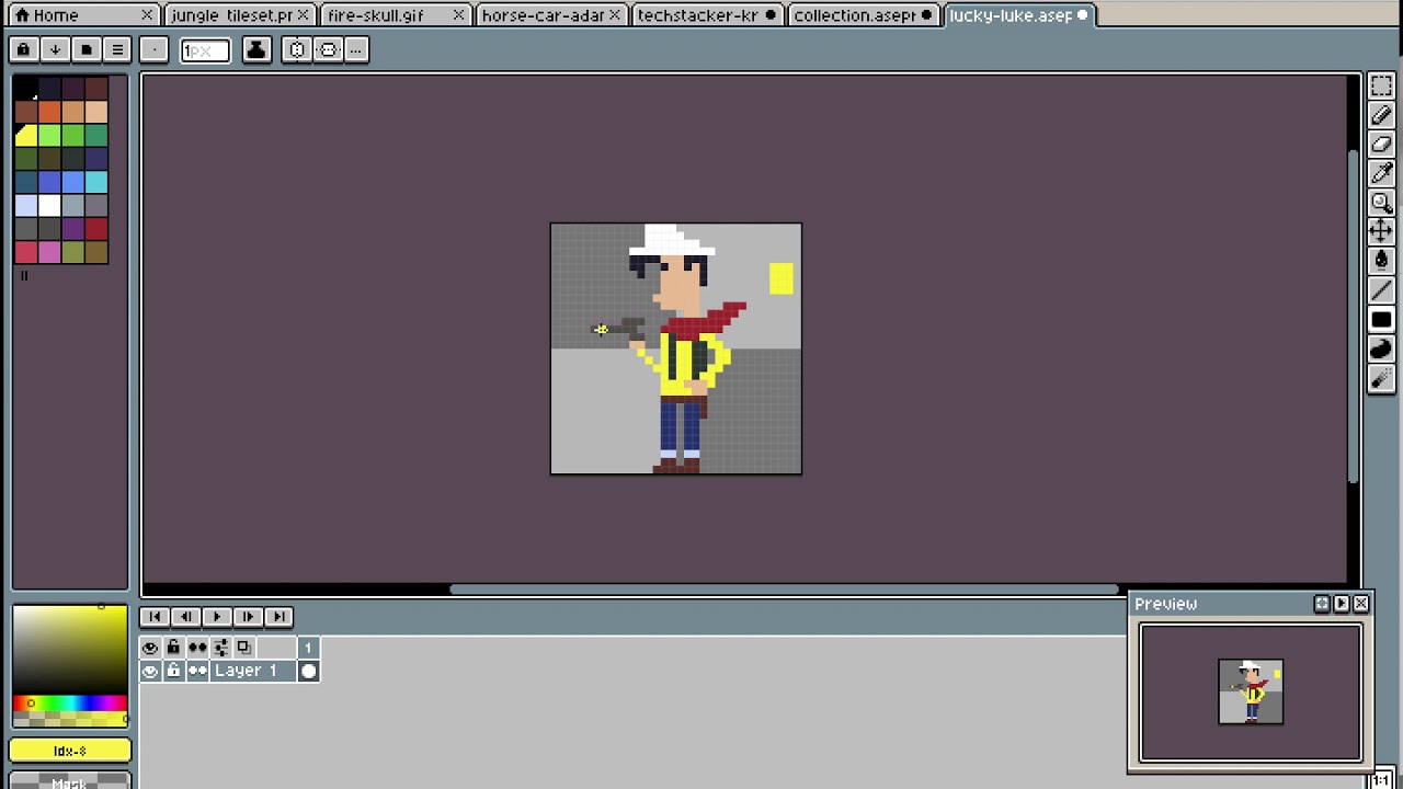 How to Flip Sprites Horizontally or Vertically in Aseprite