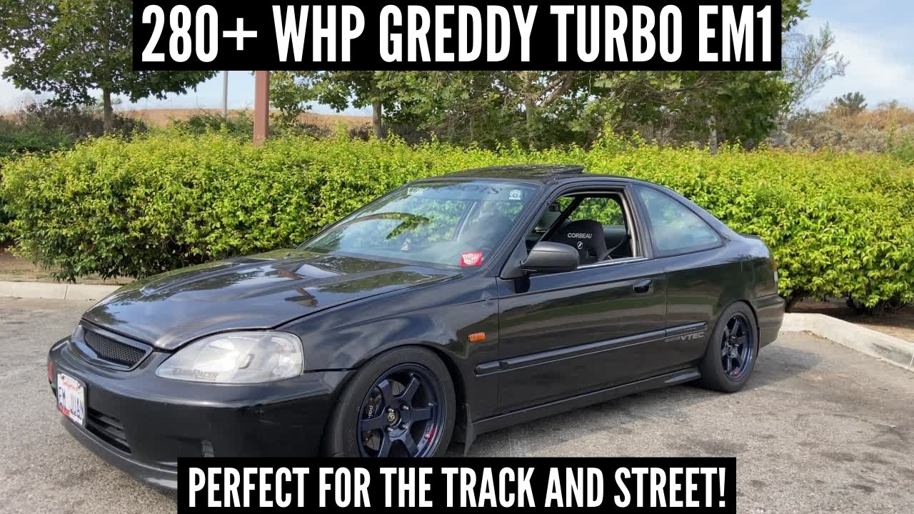 230WHP + THE GREDDY TURBO KIT = THE PERFECT EM1! | 1999 Honda Civic EM1 Build @ek_cory