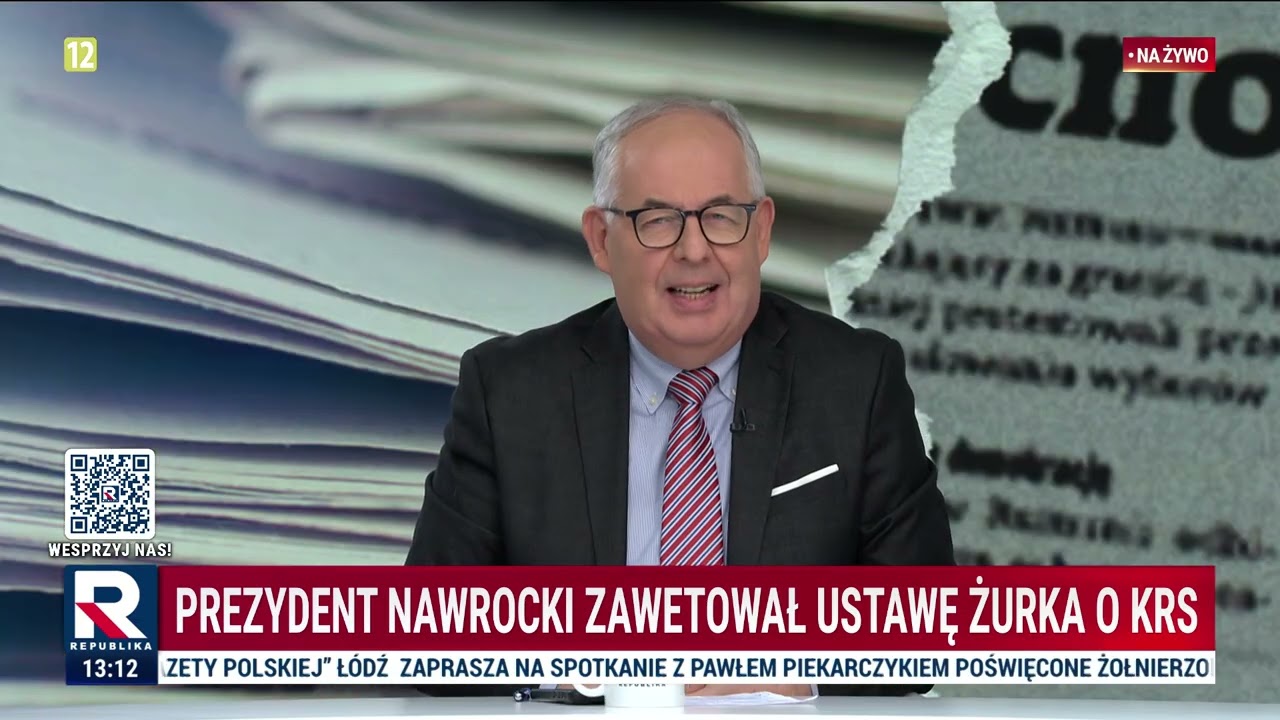 Prezydent Nawrocki zawetował ustawę Żurka o KRS |  #StudioPrasowe