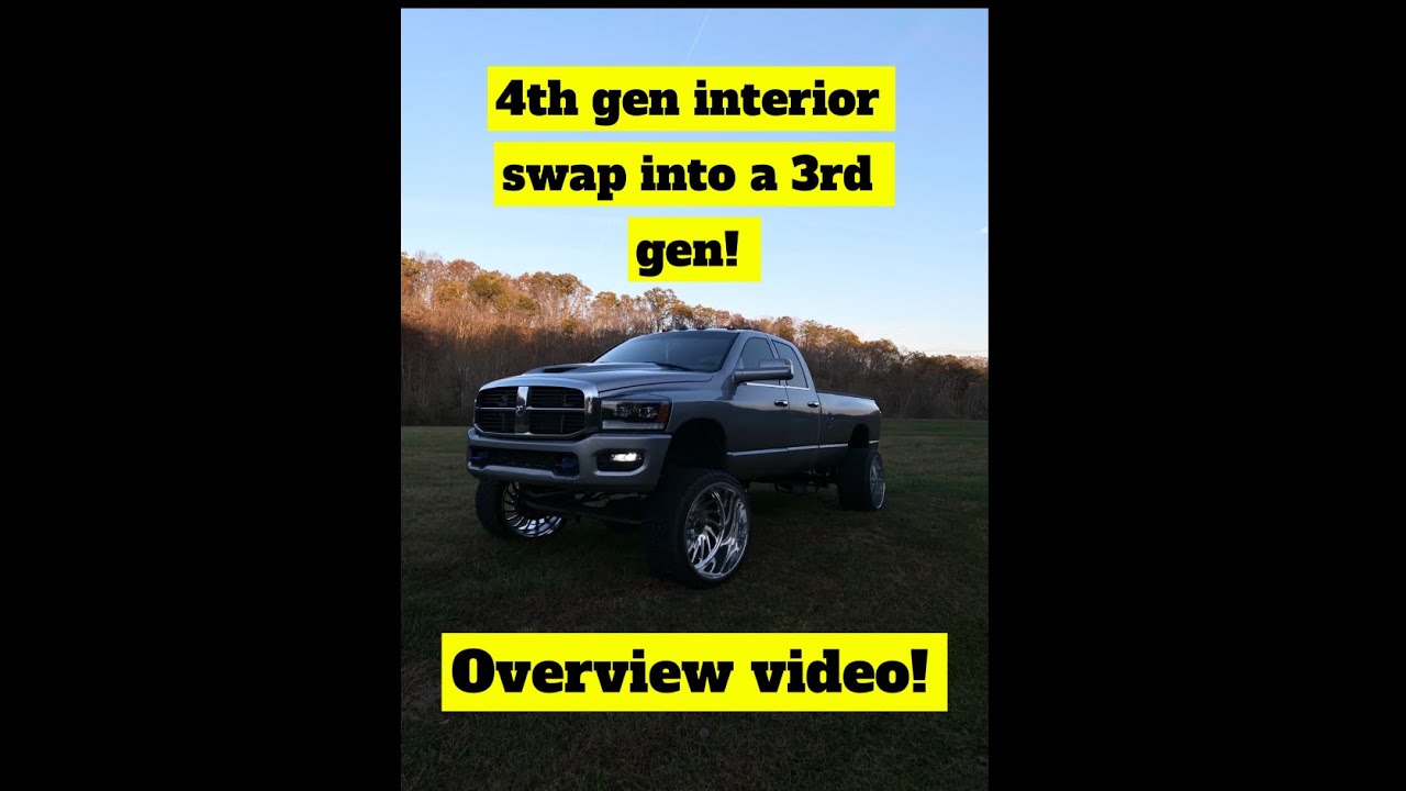 4th gen Laramie interior swap, into a 3rd gen dodge ram!