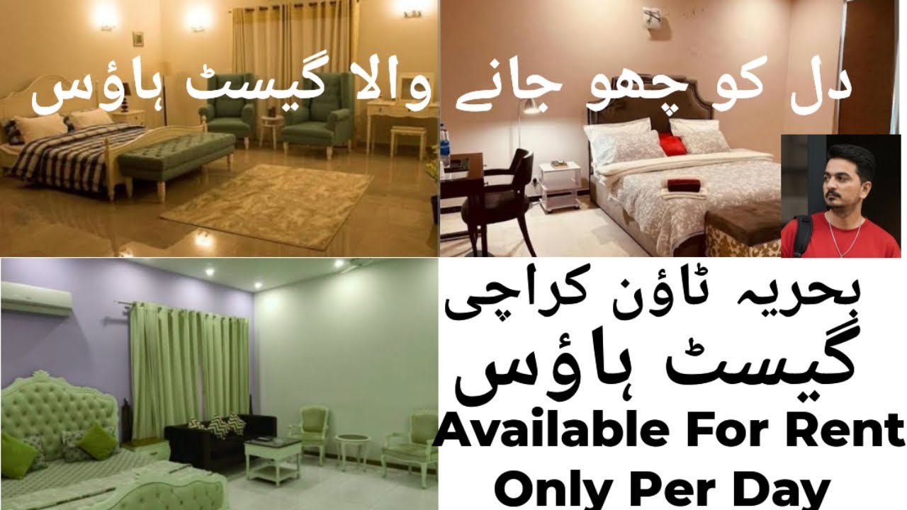 Guest house bahria town Karachi available For Rent Per day 