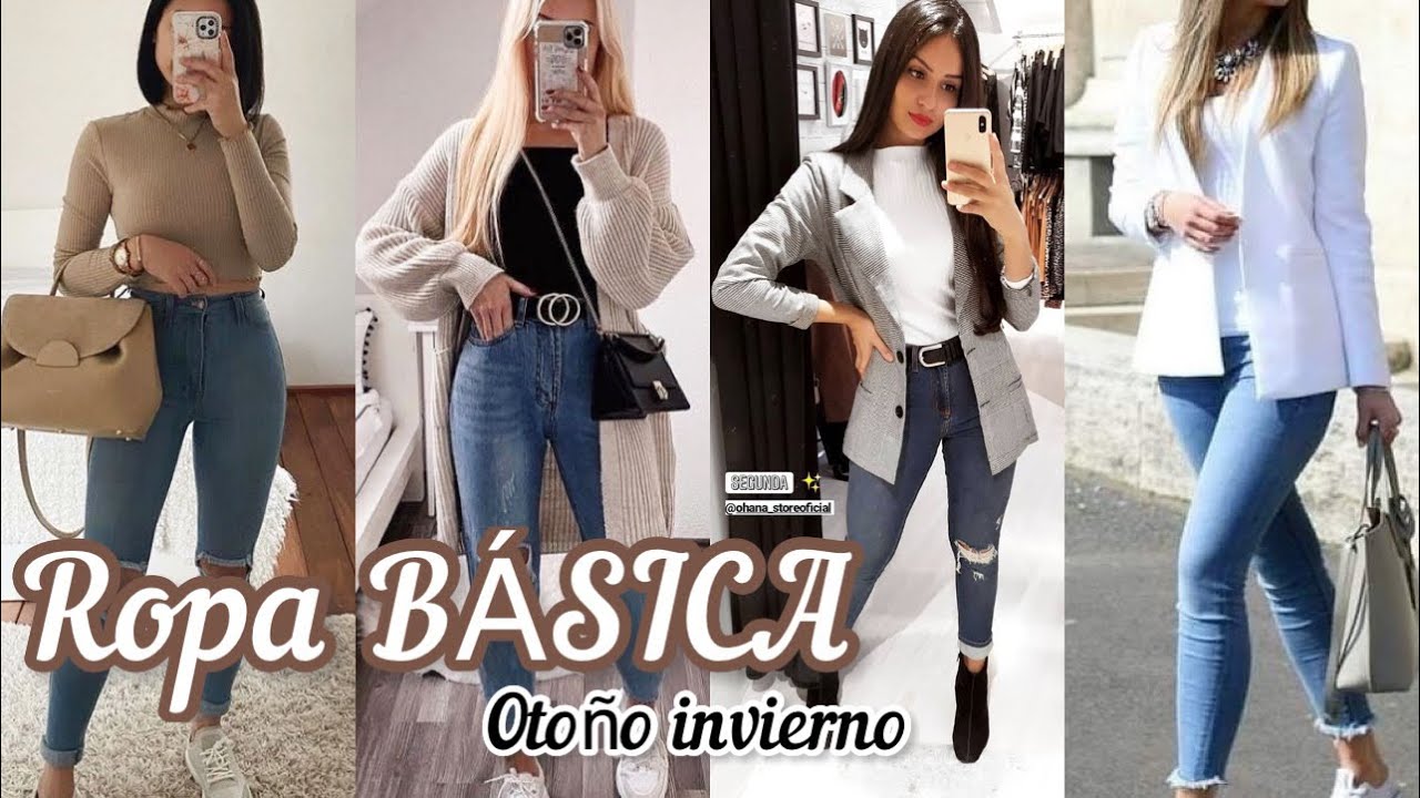 MODA 2022 MUJER / C&Oacute;MO COMBINAR ROPA B&Aacute;SICA LOOKS OTO&Ntilde;O INVIERNO 2022/2023