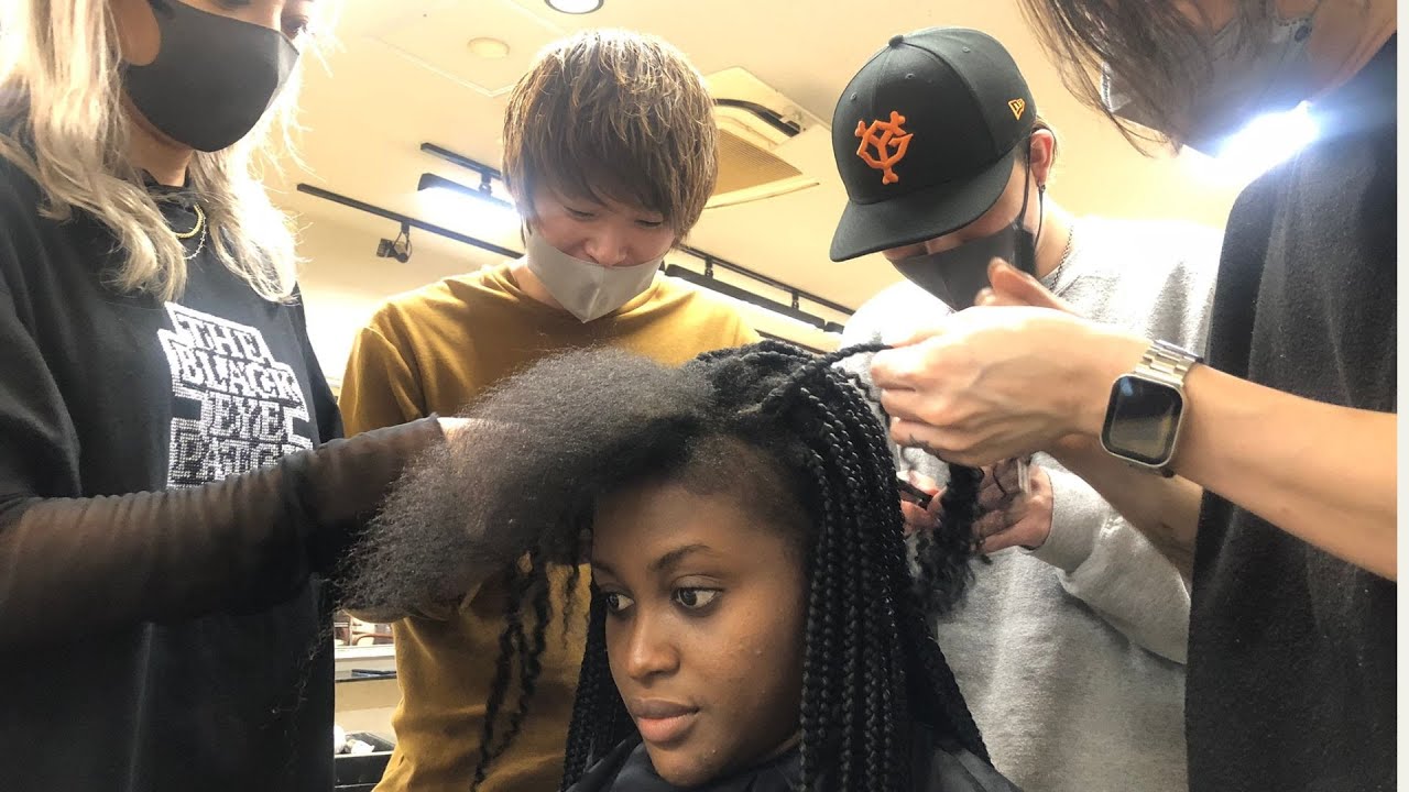 FOUR BEST JAPANESE HAIRSTYLISTS WITH 20 YEARS EXPERIENCE CUMULATIVELY ATTEMPT UNBRAIDING MY HAIR....