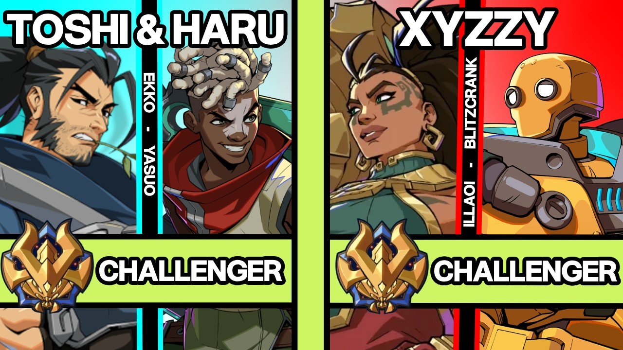 2XKO ▰ TOSHI & HARU (Ekko-Yasuo) vs XYZZY (Illaoi-Blitzcrank) ▰ 2XKO Pro Replays