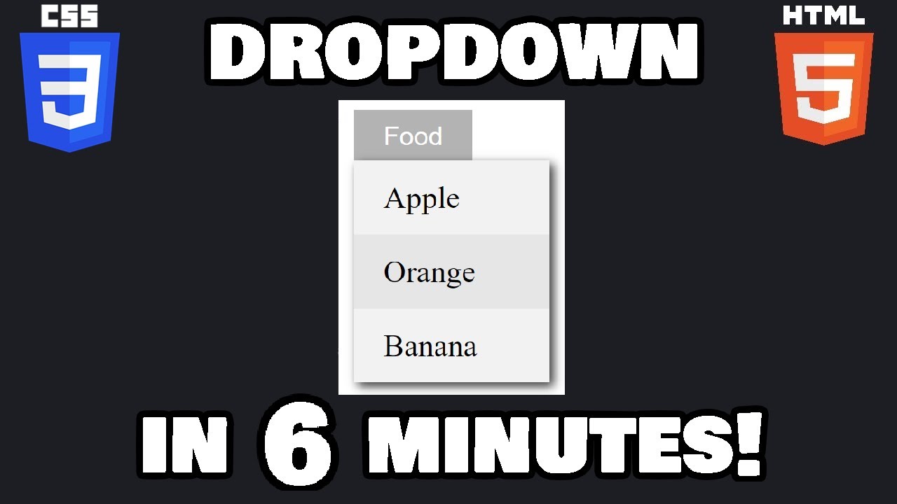Learn CSS dropdown menus in 6 minutes! 🔻
