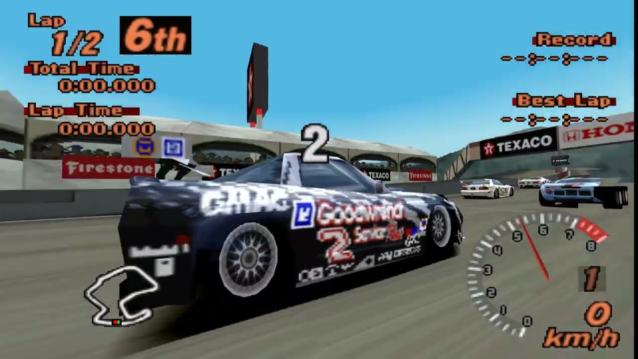 Gran Turismo 2 A-Spec 1.2 - Chevrolet Corvette C5R - Laguna Seca Raceway