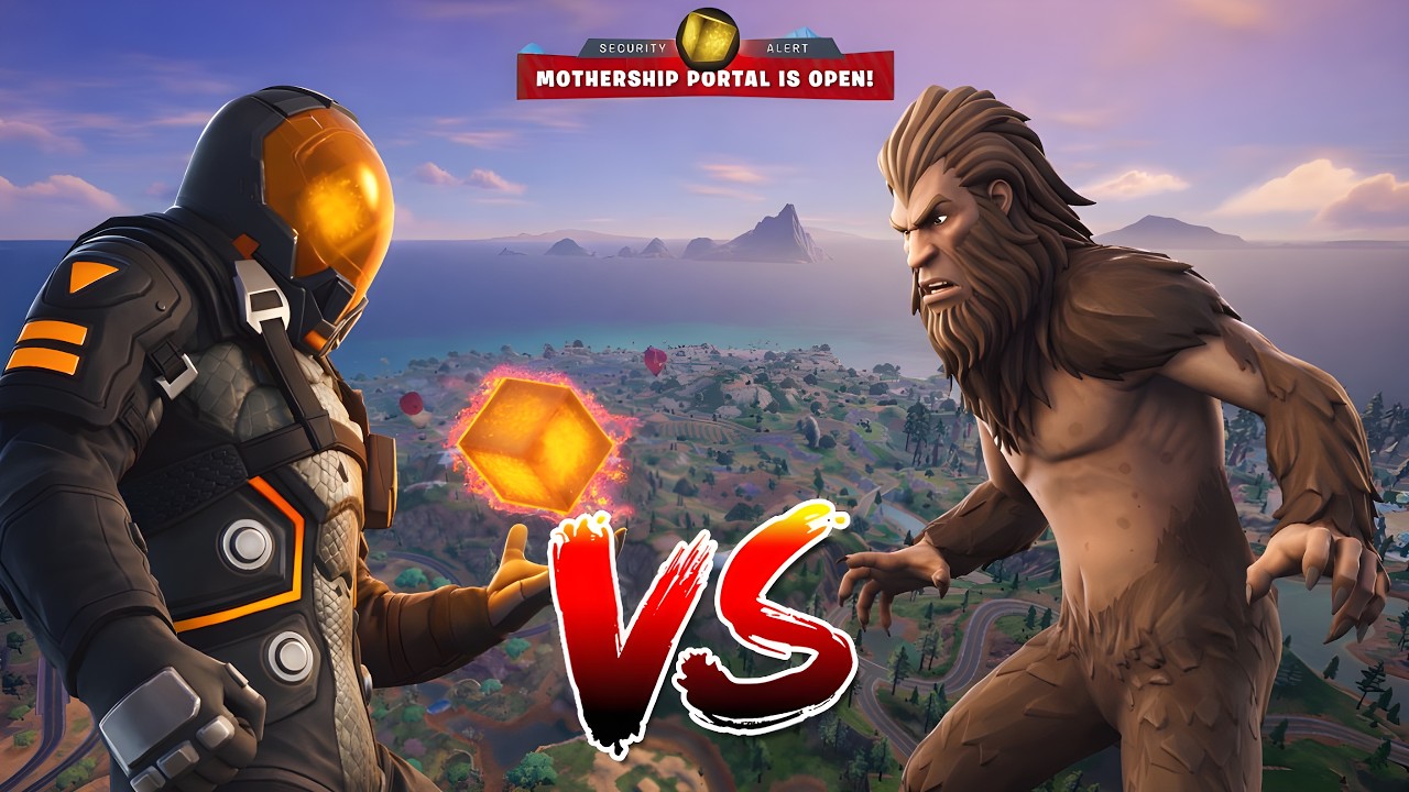 DARK VOYAGER VS BIGFOOT CHALLENGE IN FORTNITE ( NEW! Chapter 7 Season1)