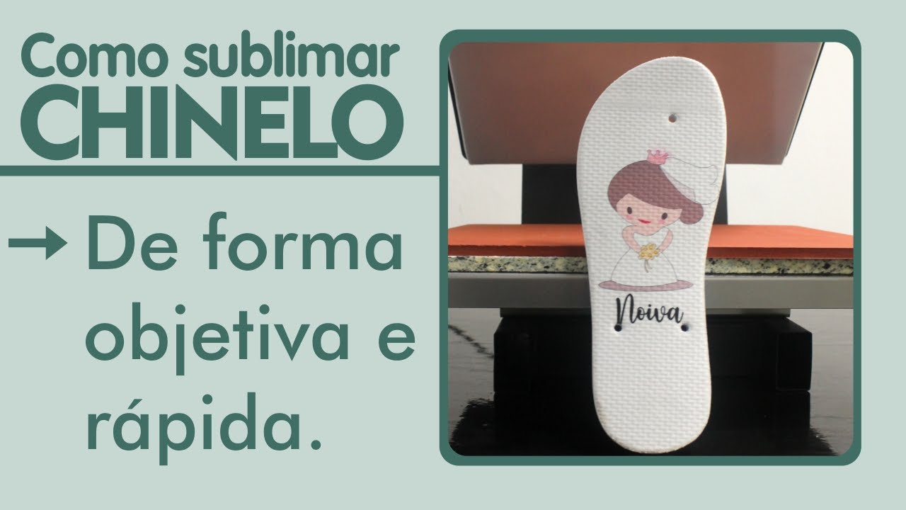 Sublimando Chinelo de forma profissional, rápida e prática.