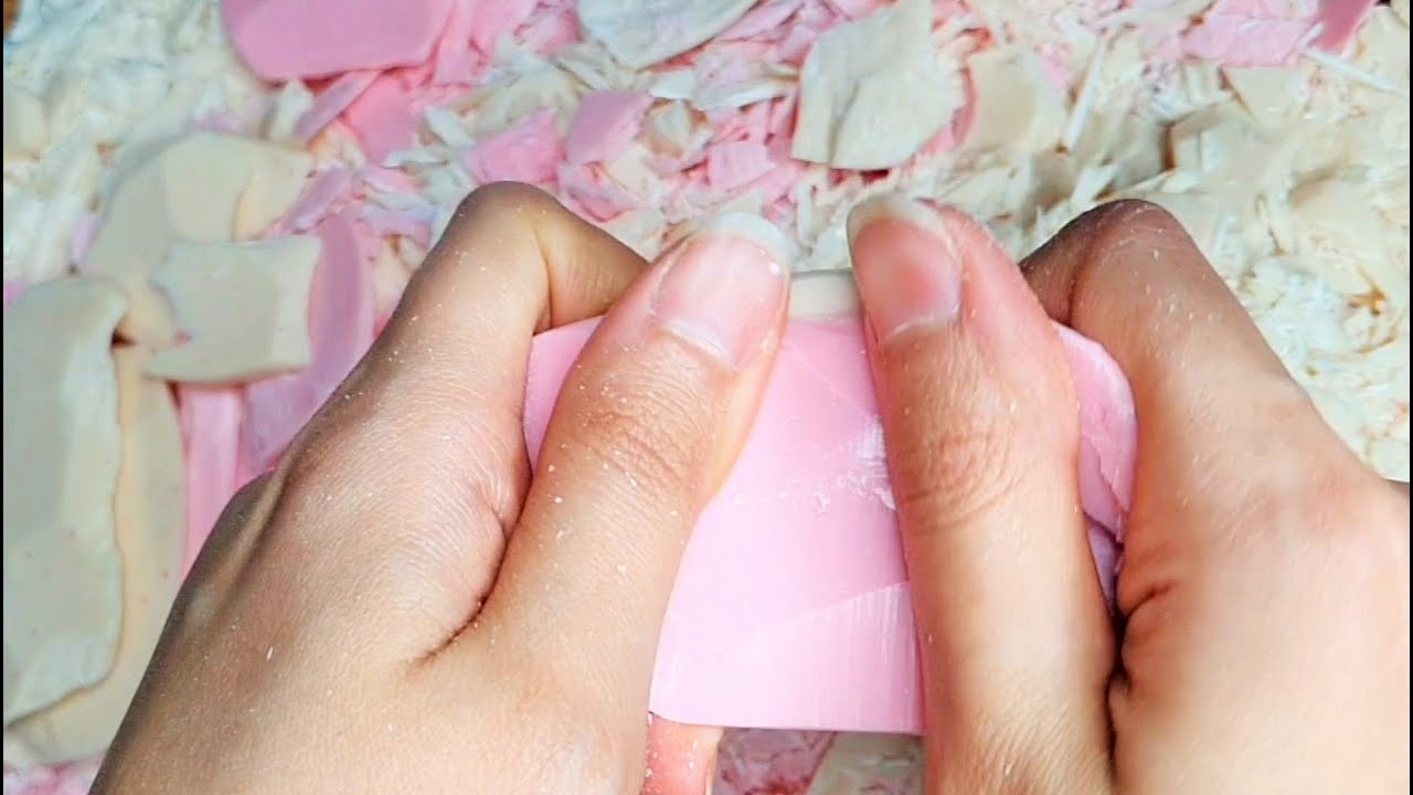ASMR soap plates breaking - soap ASMR - satisfying video - relaxing - no talking