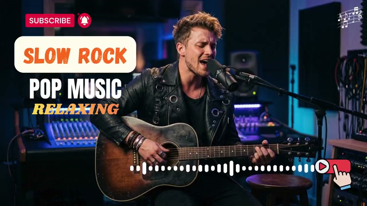 Relaxing Slow Rock Emotional Night – Beautiful Guitar for Late Night Feelings