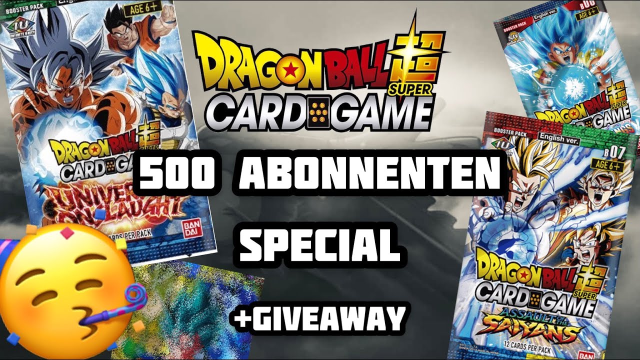 500 Abonnenten Celebration ❤️‍🔥 es wird wild 🤩 Dragon Ball Super Card Game
