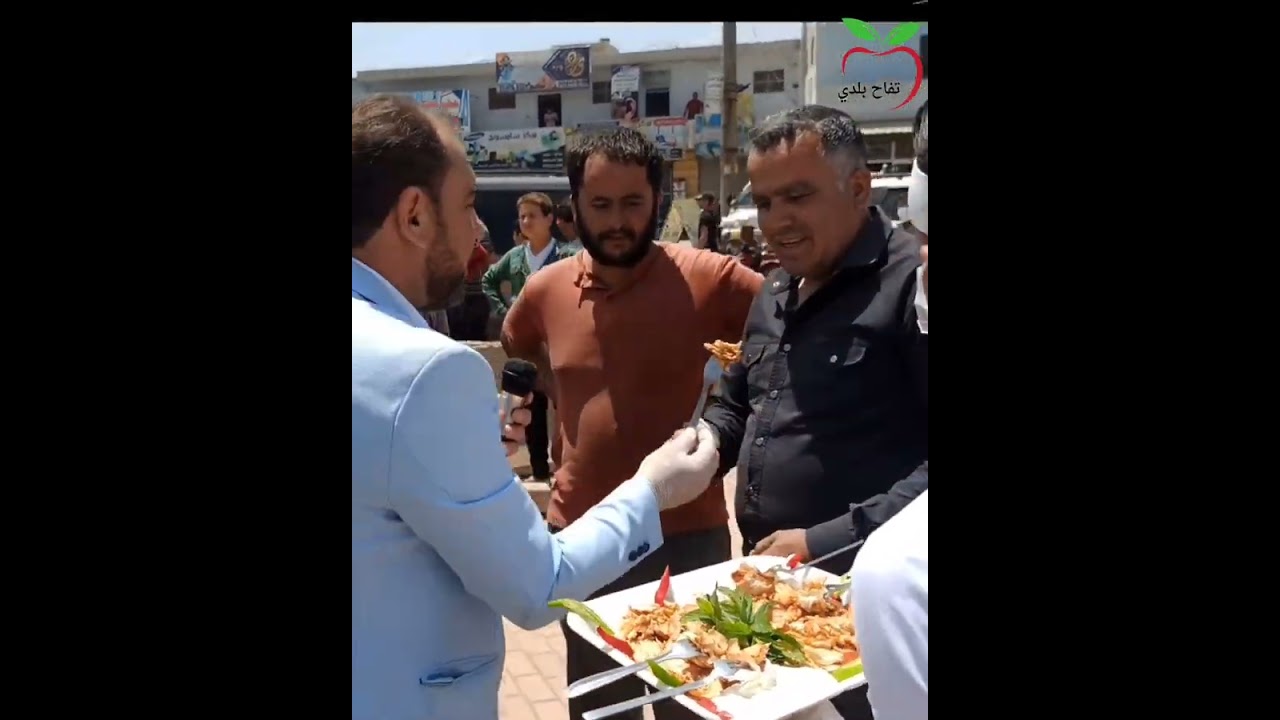 أكبر وأطول سيخ شاورما بالعالم من مدينة سجو في ريف إدلب