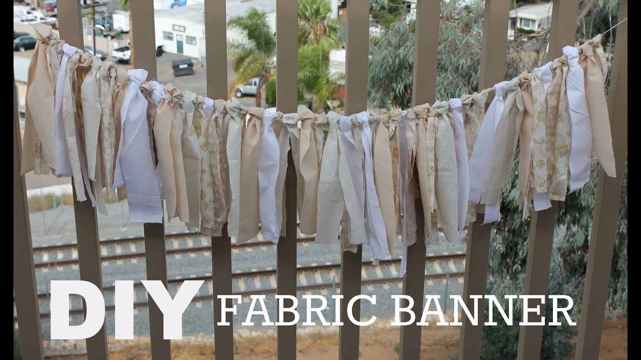 DIY fabric banner