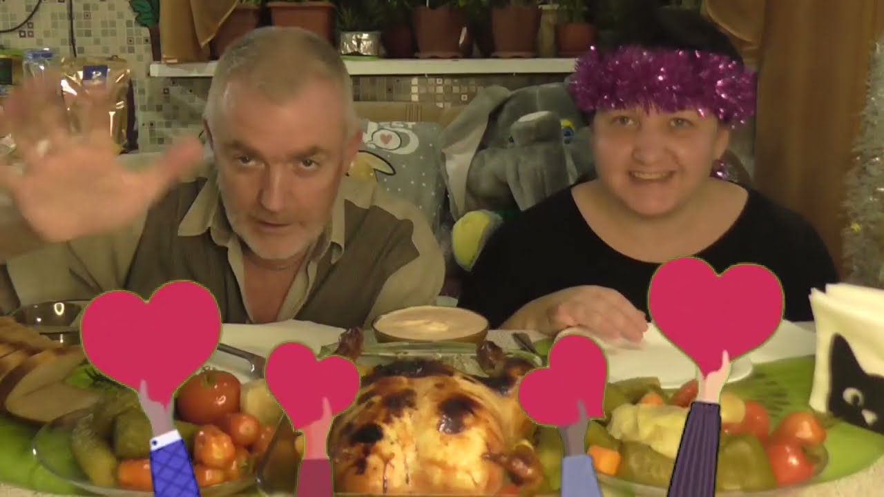 MUKBANG RUSSIA|ЛЕНИВАЯ ЕДА|КУРИЦА ИЗ ДУХОВКИ С КАРТОШКОЙ|ОГУРЦЫ И ПОМИДОРЫ (ЗАСОЛ)|ДОМАШНЯЯ ЕДА