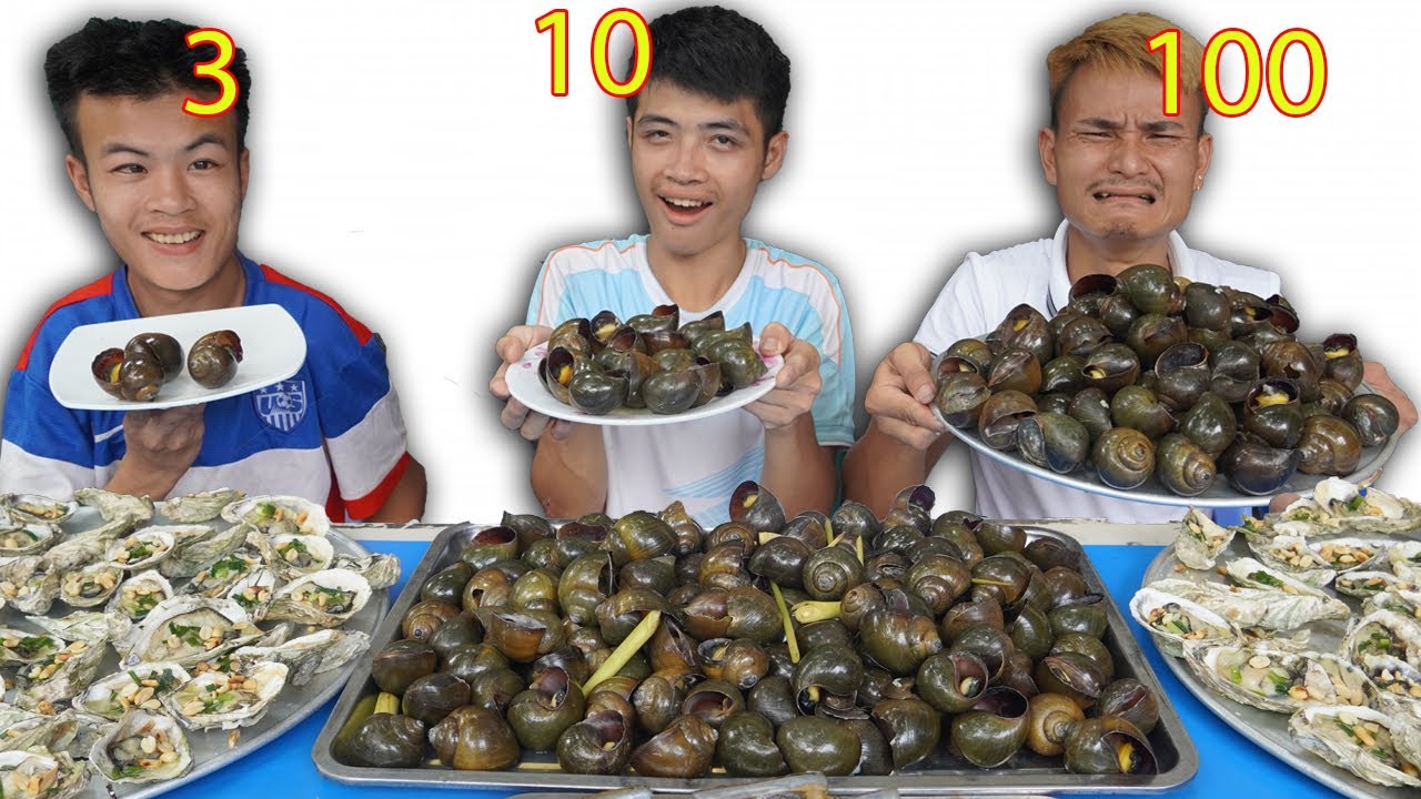 Hưng Troll | Thử Thách Người Cuối Cùng Ngừng Ăn Ốc Theo Số Lượng Thắng Nhận 500$