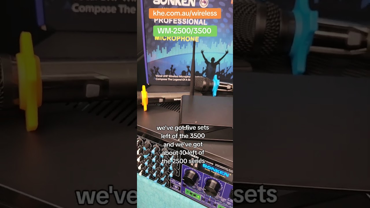 Karaoke Wireless Mics from Sonken #karaokesystem #wirelessmicrophone