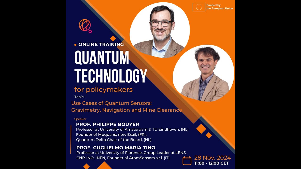 Quantum Technology Training for Policymakers 2nd Series - Session 3 Use Cases of Quantum Sensors
