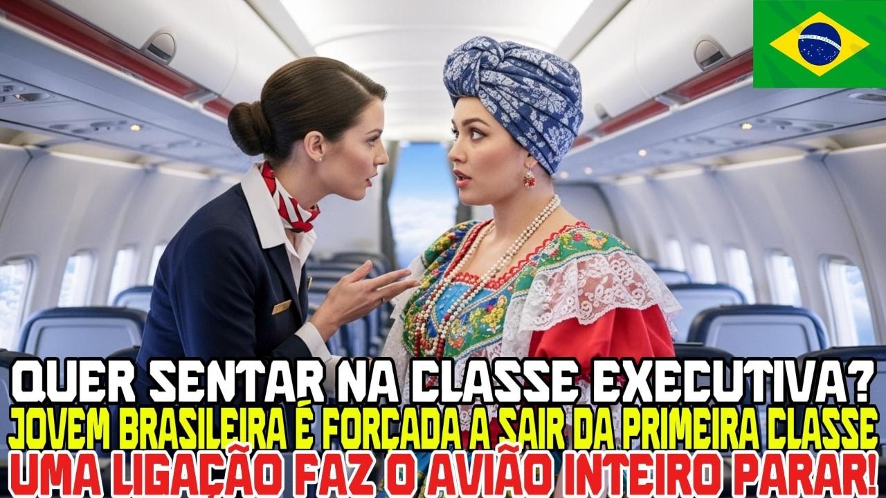 Brasileira é expulsa da primeira classe e ligação faz avião parar!
